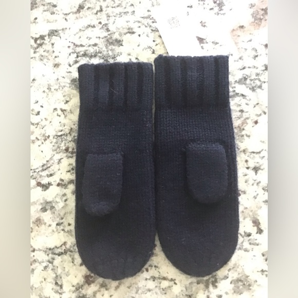 Tory Burch Color Block Logo Mittens - Picture 2 of 2